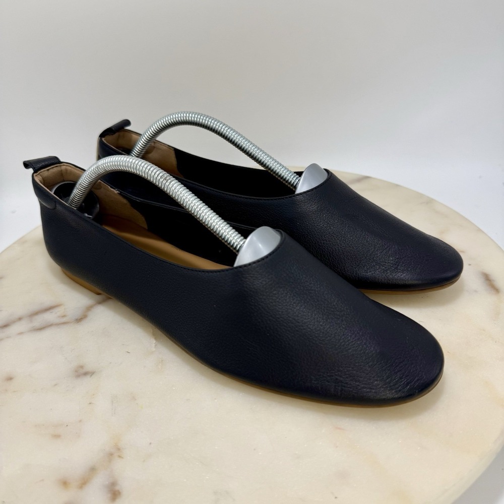 Everlane Day Glove Black Leather Ballet Flats Slip-On Women's Size 9